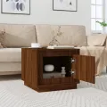 Table basse chêne marron 51x50x44 cm bois d'ingénierie