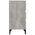 Table de chevet sonoma gris 40x35x70 cm bois d'ingénierie