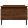 Table d'appoint Chêne marron 50x46x35 cm Bois d'ingénierie