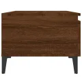 Table d'appoint Chêne marron 50x46x35 cm Bois d'ingénierie