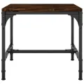 Table basse Chêne fumé 50x50x35 cm Bois d'ingénierie