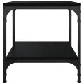 Tables d'appoint 2 pcs Noir 40x40x40 cm Bois d'ingénierie