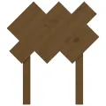Tête de lit Marron miel 72,5x3x81 cm Bois massif de pin