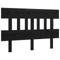 Tête de lit Noir 183,5x3x81 cm Bois massif de pin