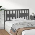 Tête de lit Gris 125,5x4x100 cm Bois massif de pin