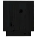 Meuble TV Noir 70x34x40 cm Bois de pin massif