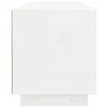 Meuble TV Blanc 100x34x40 cm Bois de pin massif