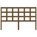 Tête de lit Marron miel 156x4x100 cm Bois massif de pin