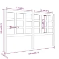 Tête de lit Marron miel 156x4x100 cm Bois massif de pin
