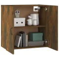 Armoire murale Chêne fumé 60x31x60 cm Bois d'ingénierie