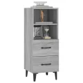 Buffet Sonoma gris 34,5x34x90 cm Bois d'ingénierie