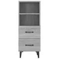 Buffet Sonoma gris 34,5x34x90 cm Bois d'ingénierie