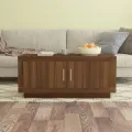 Table basse Chêne marron 102x50x45 cm Bois d'ingénierie