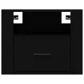 Tables de chevet murales 2 pcs Noir 50x36x40 cm