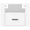 Tables de chevet murales 2 pcs Blanc 50x36x40 cm