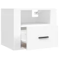 Tables de chevet murales 2 pcs Blanc 50x36x40 cm