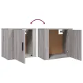 Table de chevet murale Sonoma gris 50x30x47 cm
