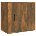 Table de chevet murale Chêne fumé 50x30x47 cm