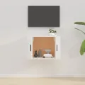 Meuble TV mural Blanc 57x34,5x40 cm