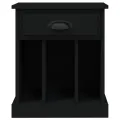 Tables de chevet 2 pcs noir 43x36x50 cm