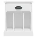 Tables de chevet 2 pcs blanc 43x36x50 cm