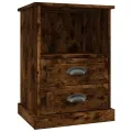 Tables de chevet 2 pcs chêne fumé 43x36x60 cm
