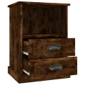 Tables de chevet 2 pcs chêne fumé 43x36x60 cm