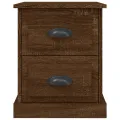 Tables de chevet 2pcs chêne marron 39x39x47,5cm bois ingénierie