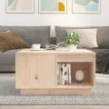 Table basse 60x61x32,5 cm Bois massif de pin