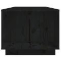 Table basse Noir 110x50x40 cm Bois massif de pin