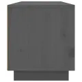 Meuble TV Gris 140x35x40 cm Bois de pin massif