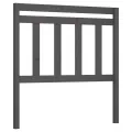 Tête de lit Gris 81x4x100 cm Bois massif de pin
