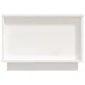 Table basse Blanc 60x50x35 cm Bois massif de pin