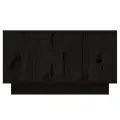 Table basse Noir 55x56x32 cm Bois massif de pin