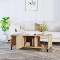 Table basse Chêne sonoma 102x50x40 cm Bois d'ingénierie