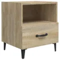 Tables de chevet 2 pcs Chêne Sonoma Bois d'ingénierie