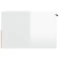 Table de chevet murale Blanc brillant 34x30x20 cm
