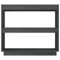 Bibliothèque Gris 80x35x71 cm Bois de pin massif