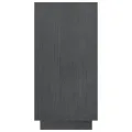 Bibliothèque Gris 80x35x71 cm Bois de pin massif