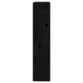 Bibliothèque/Séparateur de pièce Noir 80x30x135,5 cm Pin solide