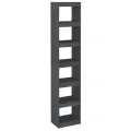 Bibliothèque/Séparateur de pièce Gris 40x30x199 cm Pin massif
