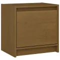 Tables de chevet 2 pcs Marron miel 40x30,5x40 cm Bois de pin