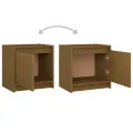 Tables de chevet 2 pcs Marron miel 40x30,5x40 cm Bois de pin