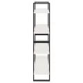 Bibliothèque à 4 niveaux Blanc 100x30x140 cm Bois de pin massif