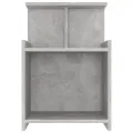 Tables de chevet 2 pcs Gris béton 40x35x60 cm Aggloméré