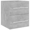Armoire d'évier Gris béton 41x38,5x48 cm Aggloméré
