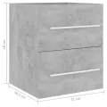 Armoire d'évier Gris béton 41x38,5x48 cm Aggloméré