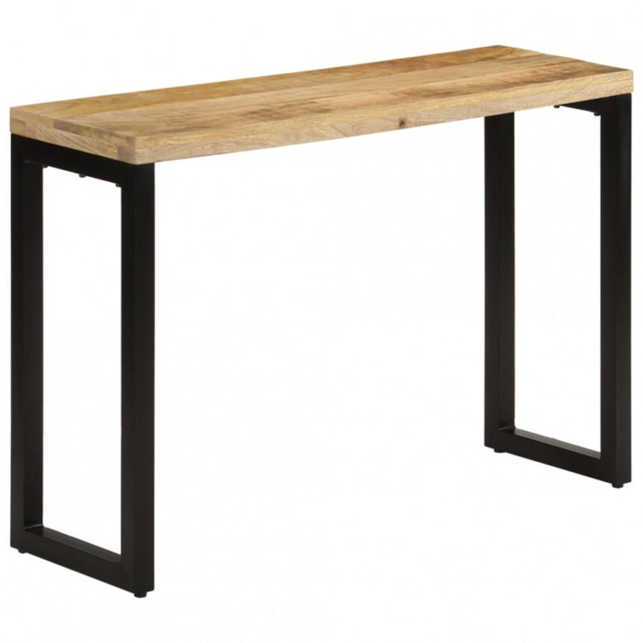 Table console 110x35x76 cm bois de manguier massif brut