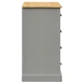 Buffet avec tiroirs VIGO 113x40x75 cm gris bois massif de pin
