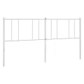 Tête de lit métal blanc 200 cm